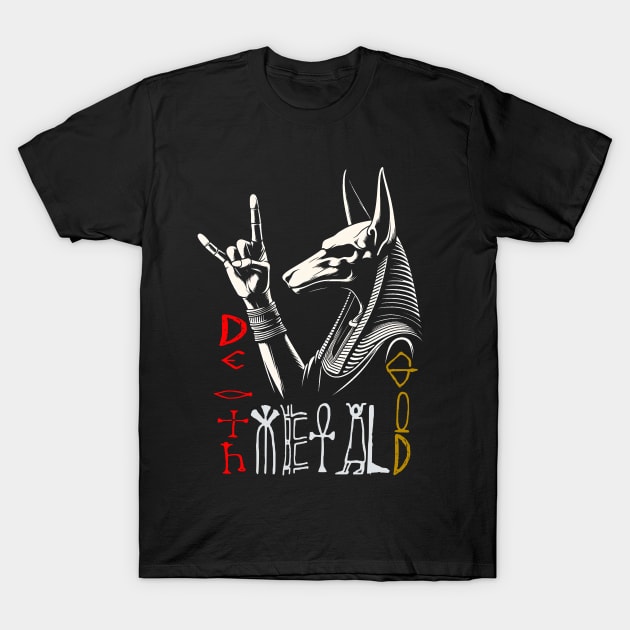 Anubis: Death Metal God T-Shirt by MetalByte